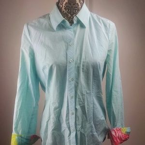 Lilly Pulitzer womens size 8 button front blouse